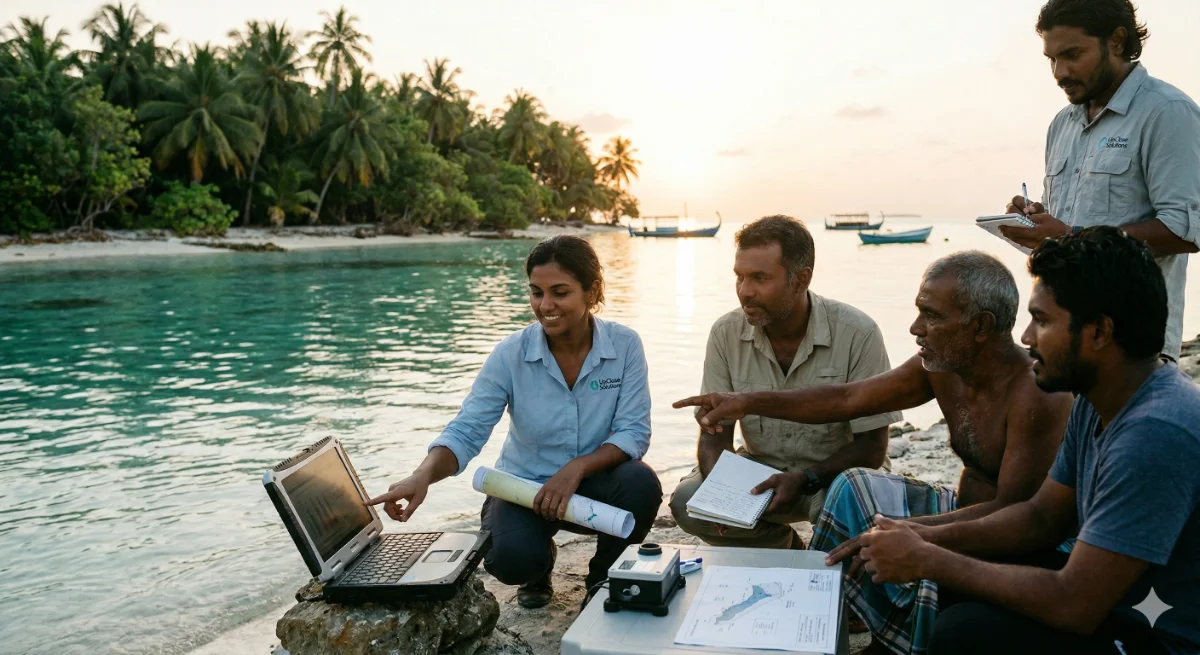 UpClose team collaborating on a project